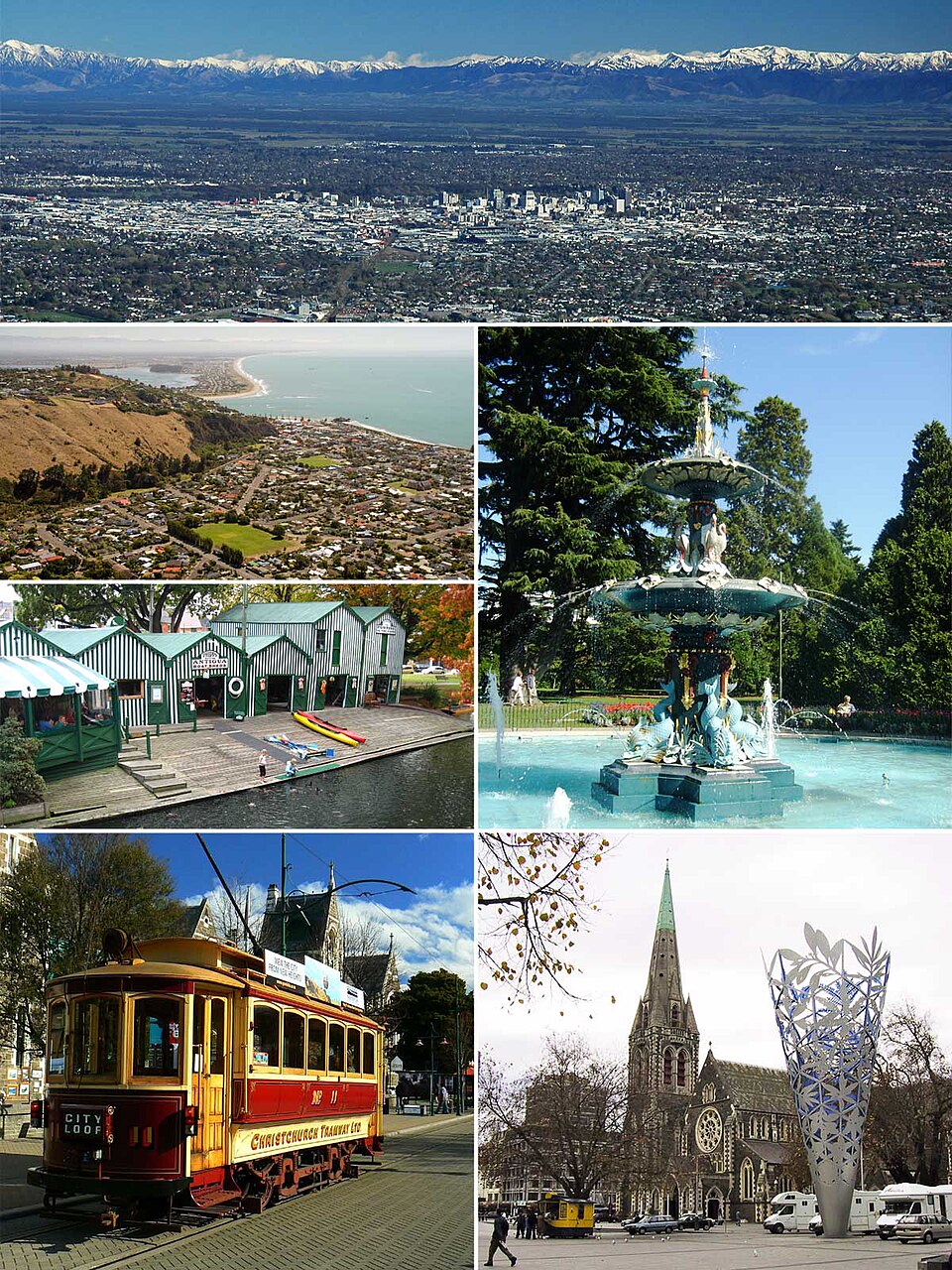 Ponto Turístico Rio Avon em Christchurch