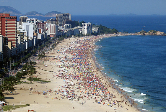 Ponto Turístico Praia de Ipanema em Rio de Janeiro