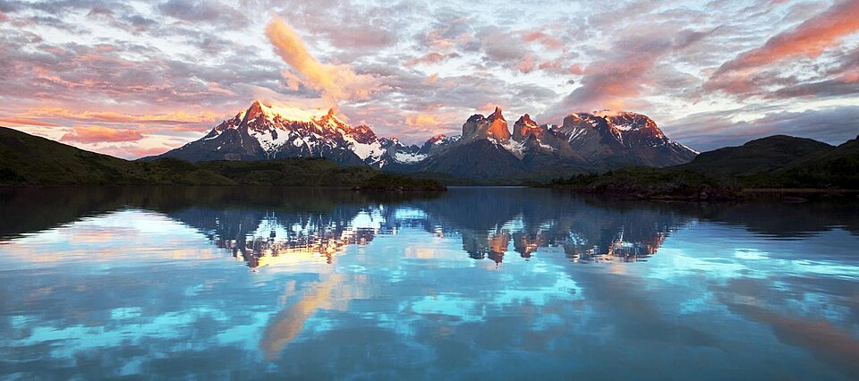 Ponto Turístico Lago Pehoé em Puerto Natales (Torres del Paine)