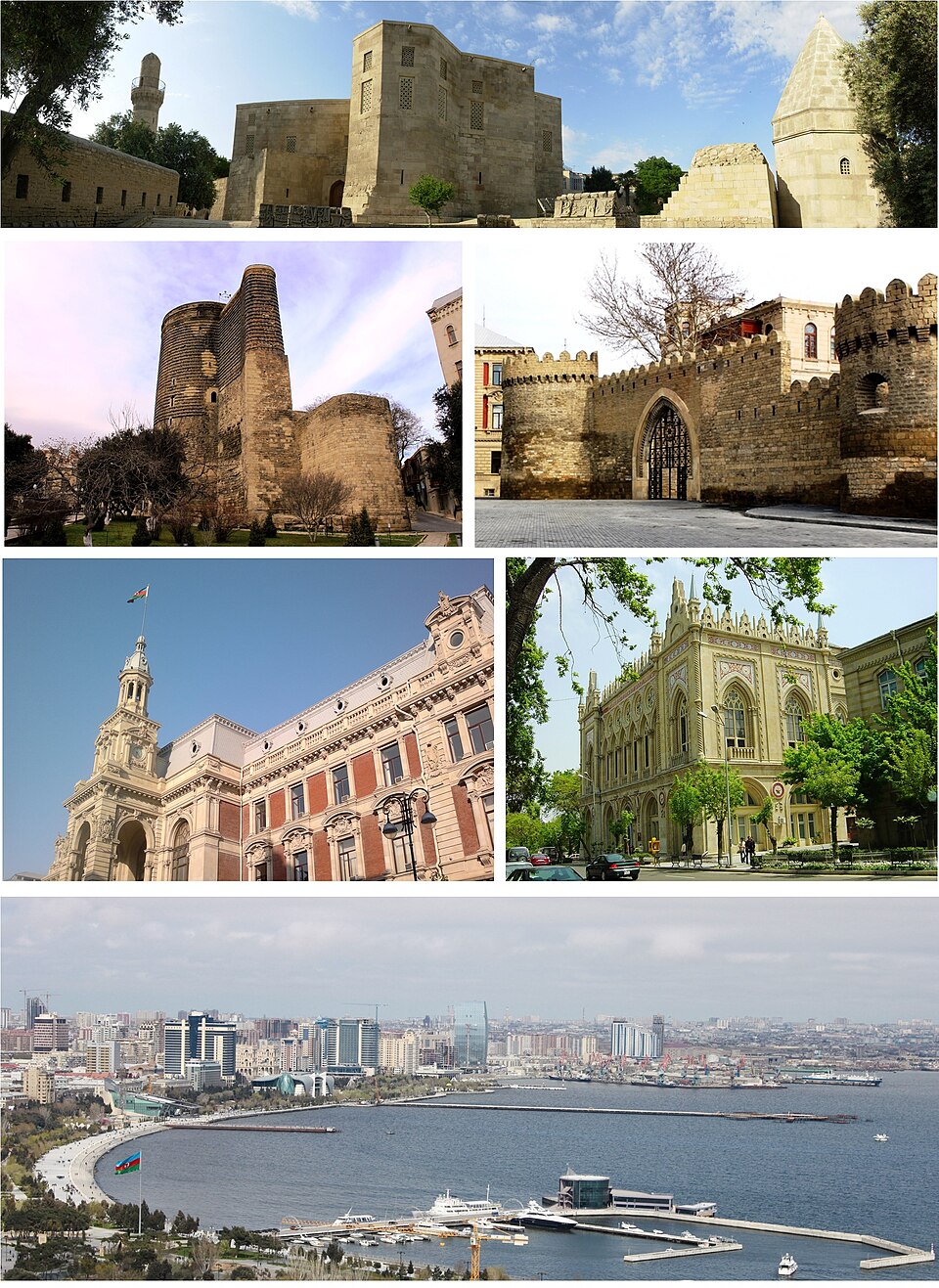 Ponto Turístico Torre da Donzela (Maiden Tower) em Bacu