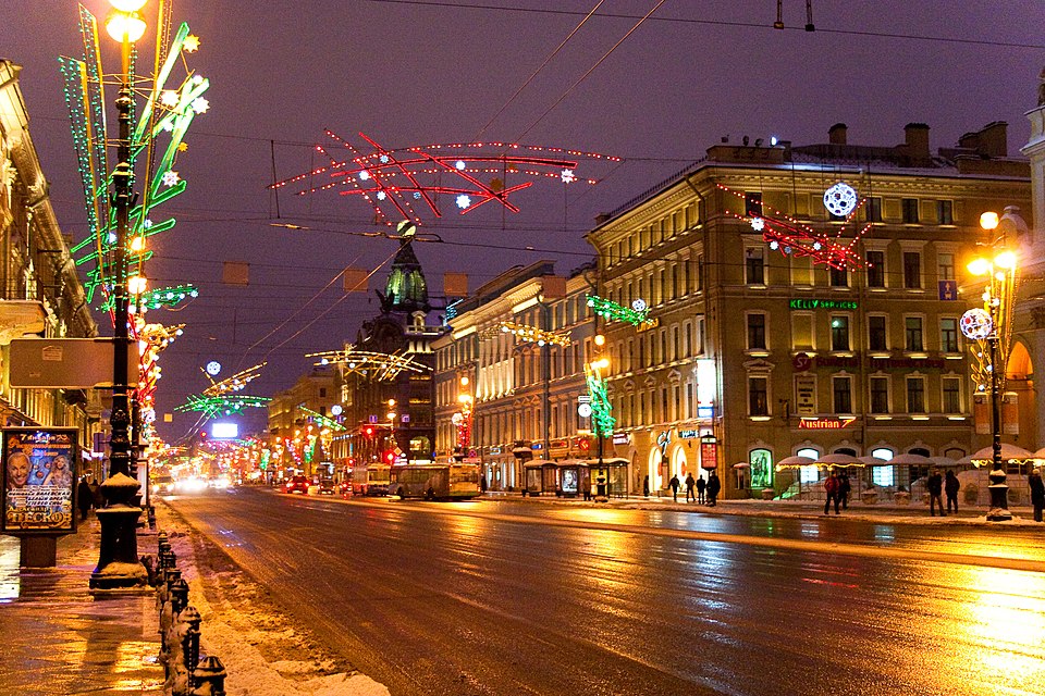 Ponto Turístico Avenida Nevsky Prospekt em São Petersburgo