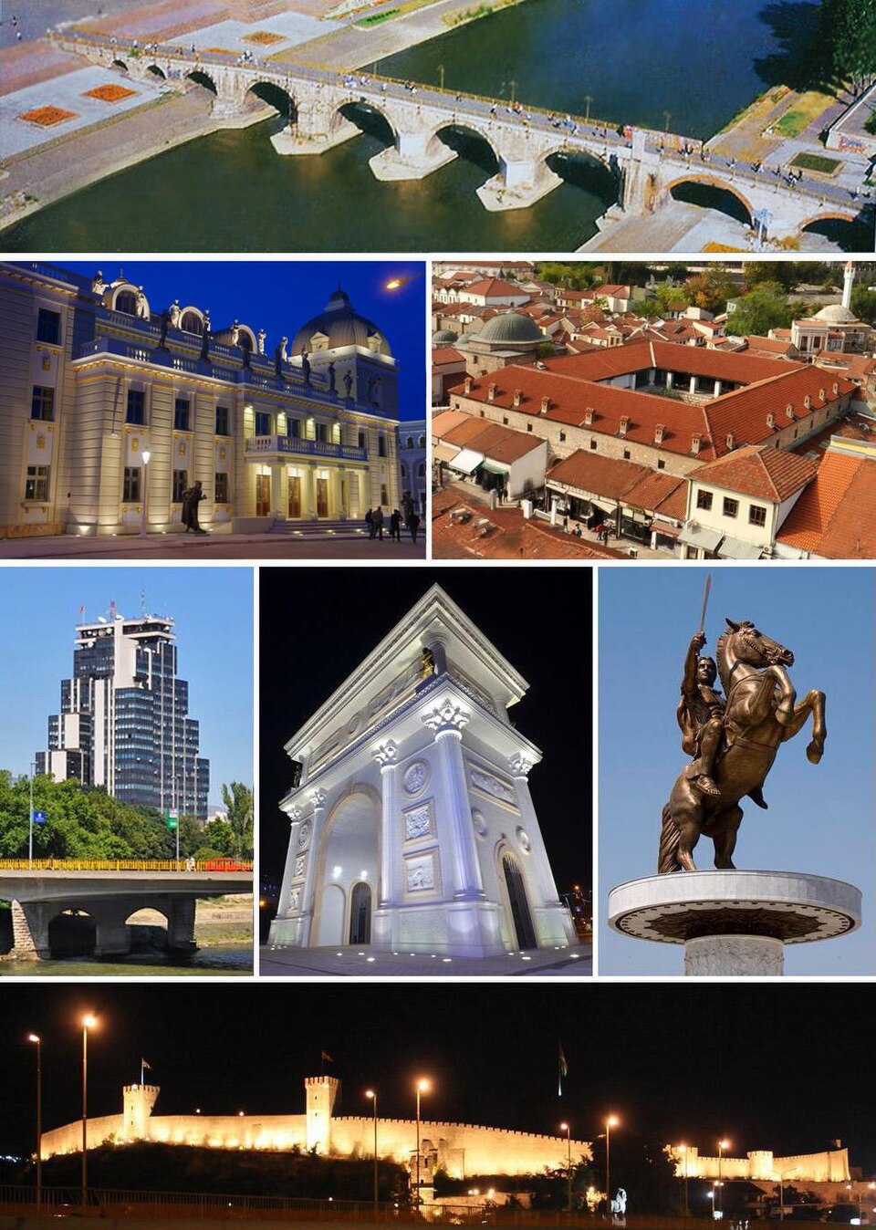 Ponto Turístico Fortaleza de Kale em Skopje