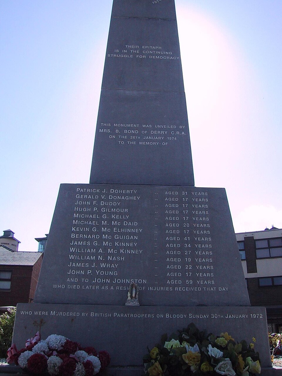 Ponto Turístico Esquina de Derry Livre (Free Derry Corner) em Derry (Londonderry)