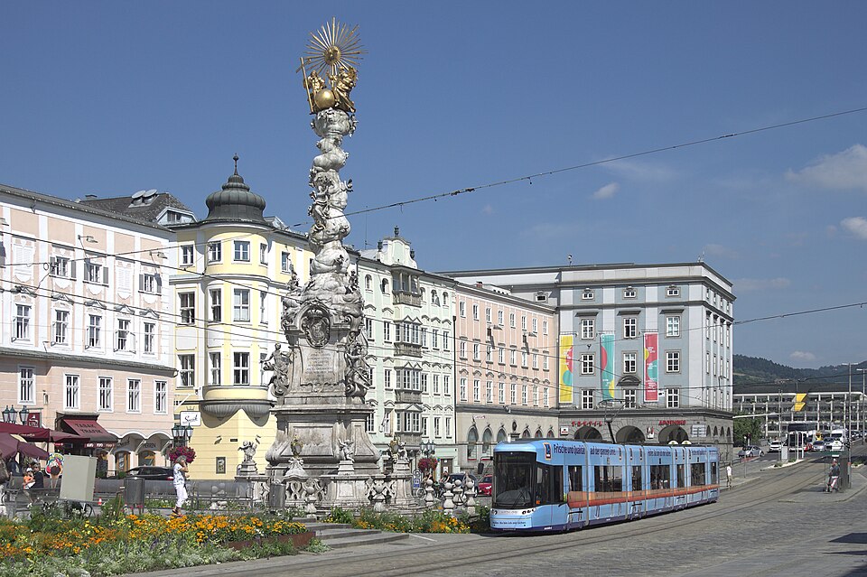 Ponto Turístico Praça Principal de Linz (Hauptplatz) em Linz