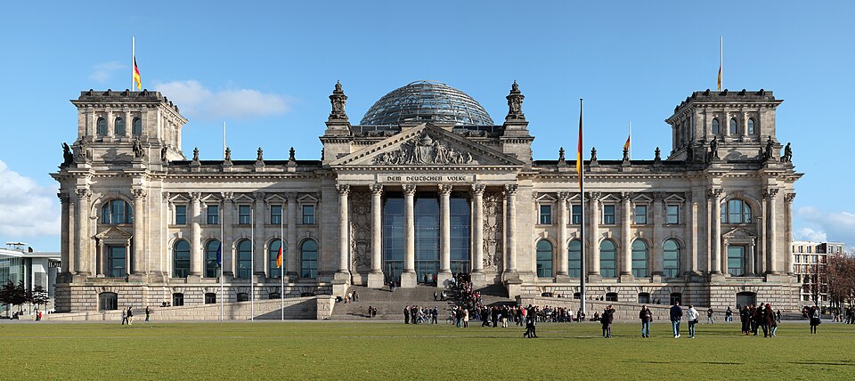 Ponto Turístico Edifício do Reichstag (Parlamento) em Berlim