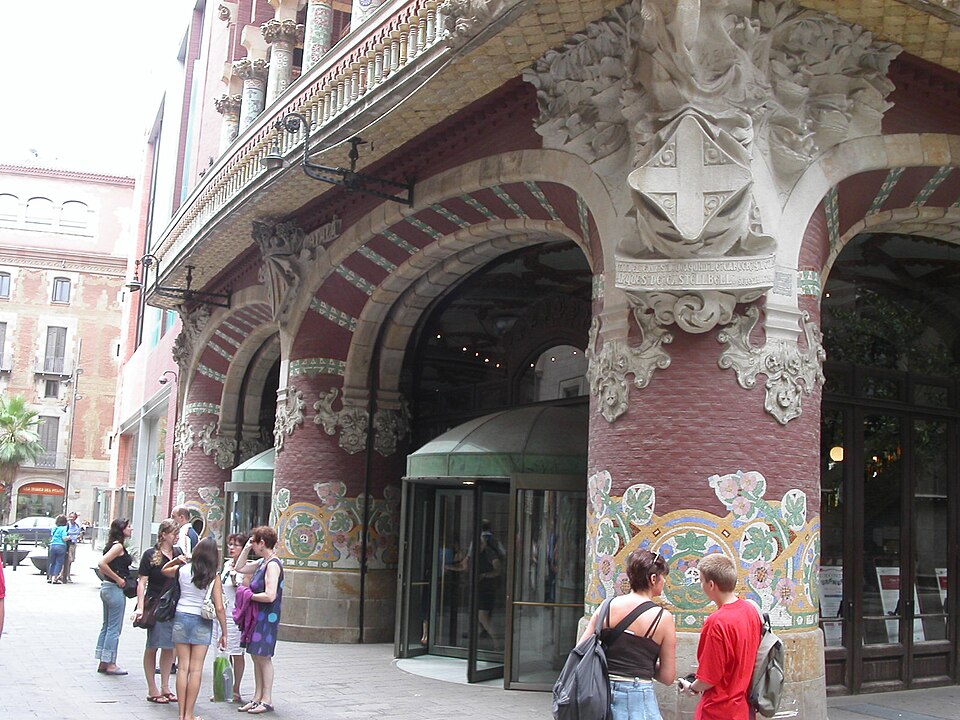 Ponto Turístico Palácio da Música Catalã (Palau de la Música) em Barcelona