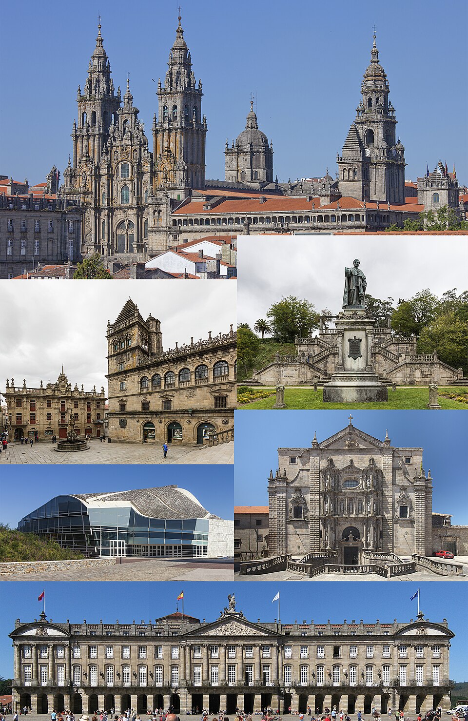 Ponto Turístico Bairro Histórico de Santiago (Ruelas de Pedra) em Santiago de Compostela