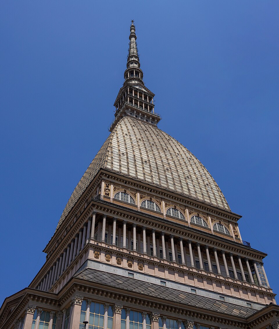 Ponto Turístico Mole Antonelliana (Museu do Cinema) em Turim
