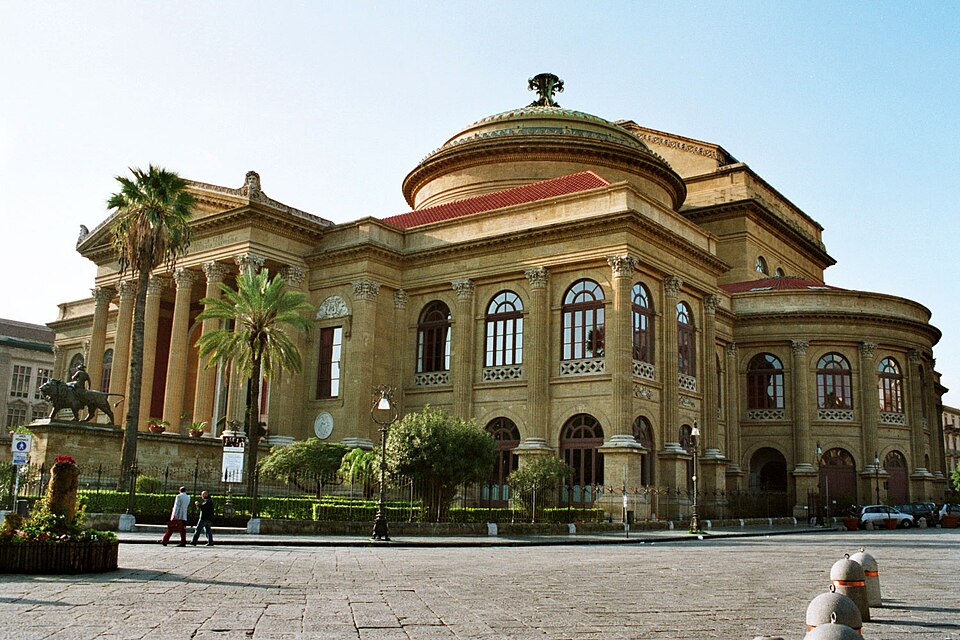 Ponto Turístico Teatro Massimo (Teatro de Ópera) em Palermo