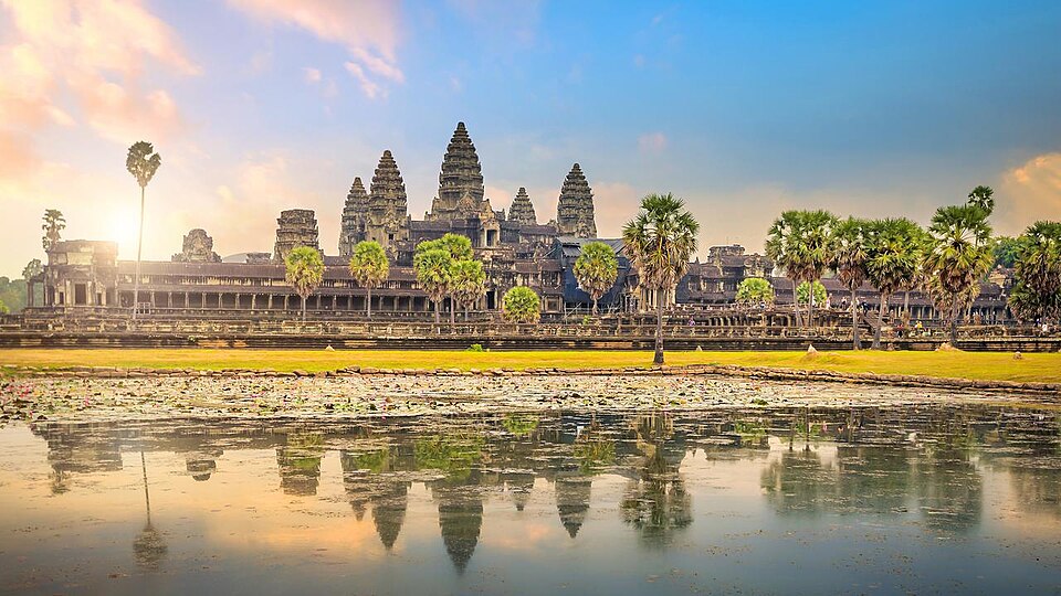 Ponto Turístico Angkor Wat em Siem Reap