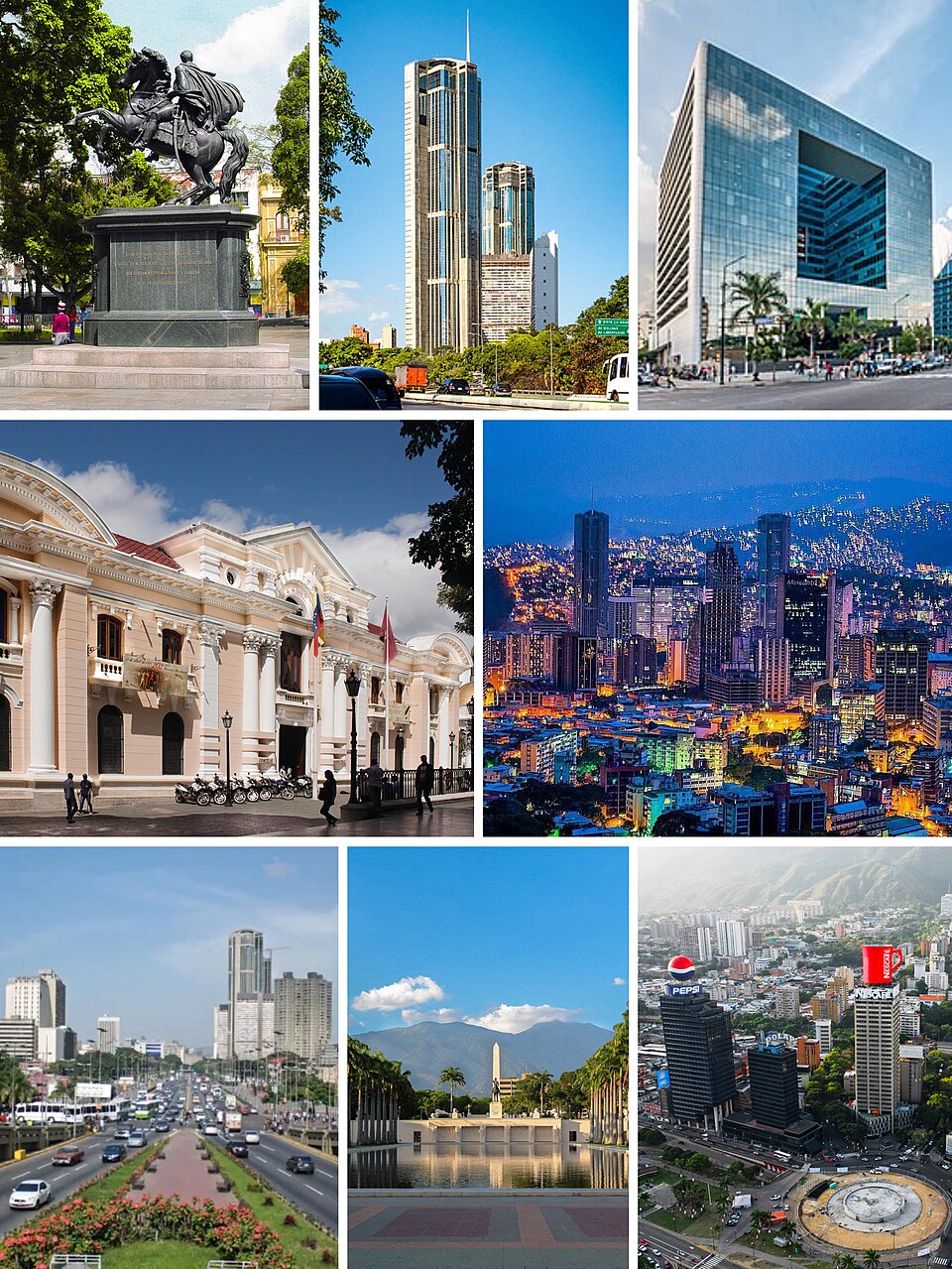 Ponto Turístico Passeio dos Próceres (Paseo de los Próceres) em Caracas