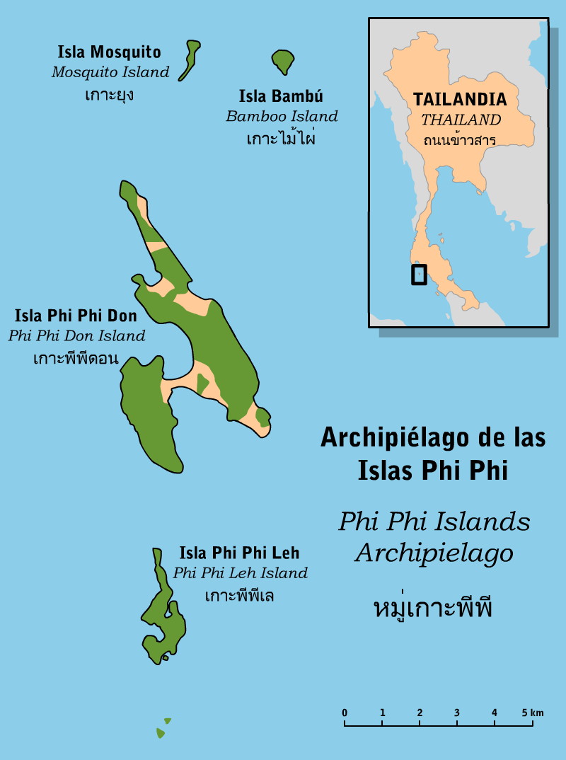 Ponto Turístico Baía de Maya em Koh Phi Phi