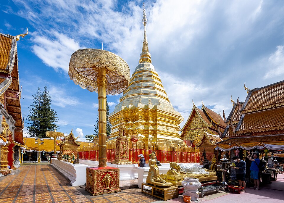 Ponto Turístico Wat Phra That Doi Suthep em Chiang Mai